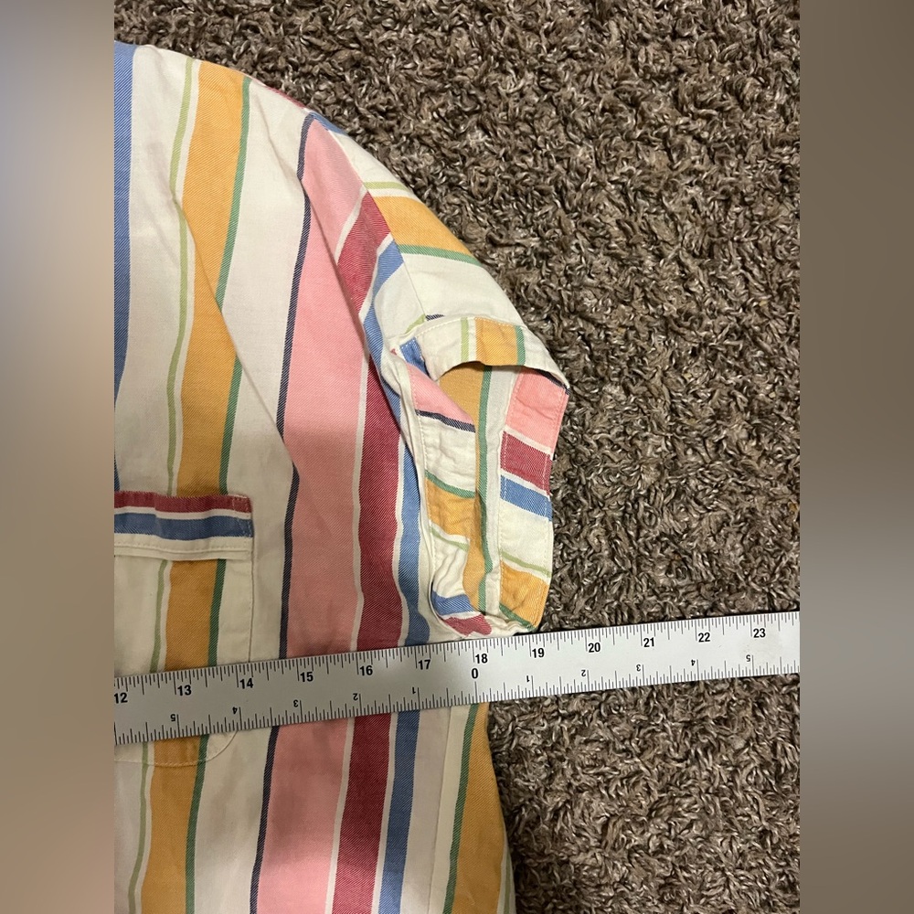 Madewell Bedtime Rainbow Stripe Pajama Short Sleeve Women’s Size Small - Picture 6 of 6